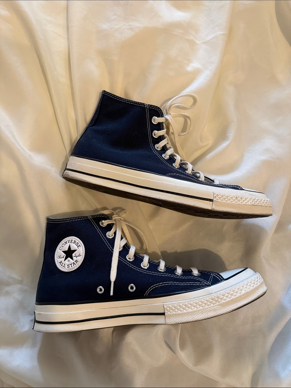 Converse Chuck Taylor 70 Hi Top Sneakers Navy Blue Men's 10.5